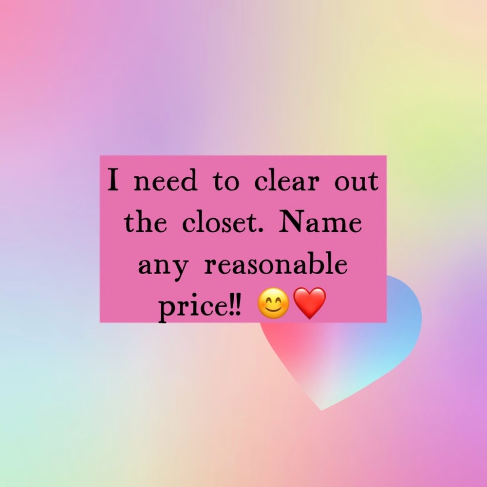 Closet clear out!
